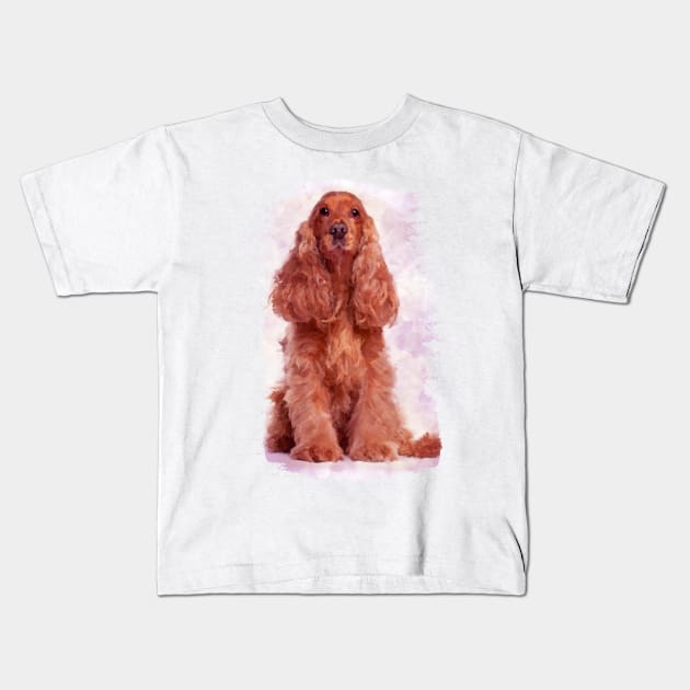 English Cocker Spaniel Kids T-Shirt by Nartissima